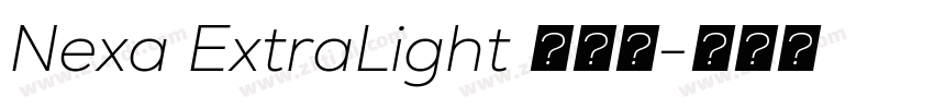 Nexa ExtraLight 超亮体字体转换 Nexa ExtraLight 超亮体字体转换